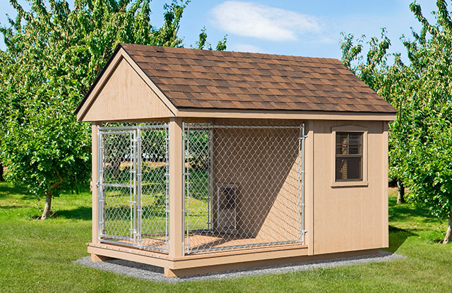 Outdoor Amish Built Dog Kennels for Sale | Custom Dog Houses MD